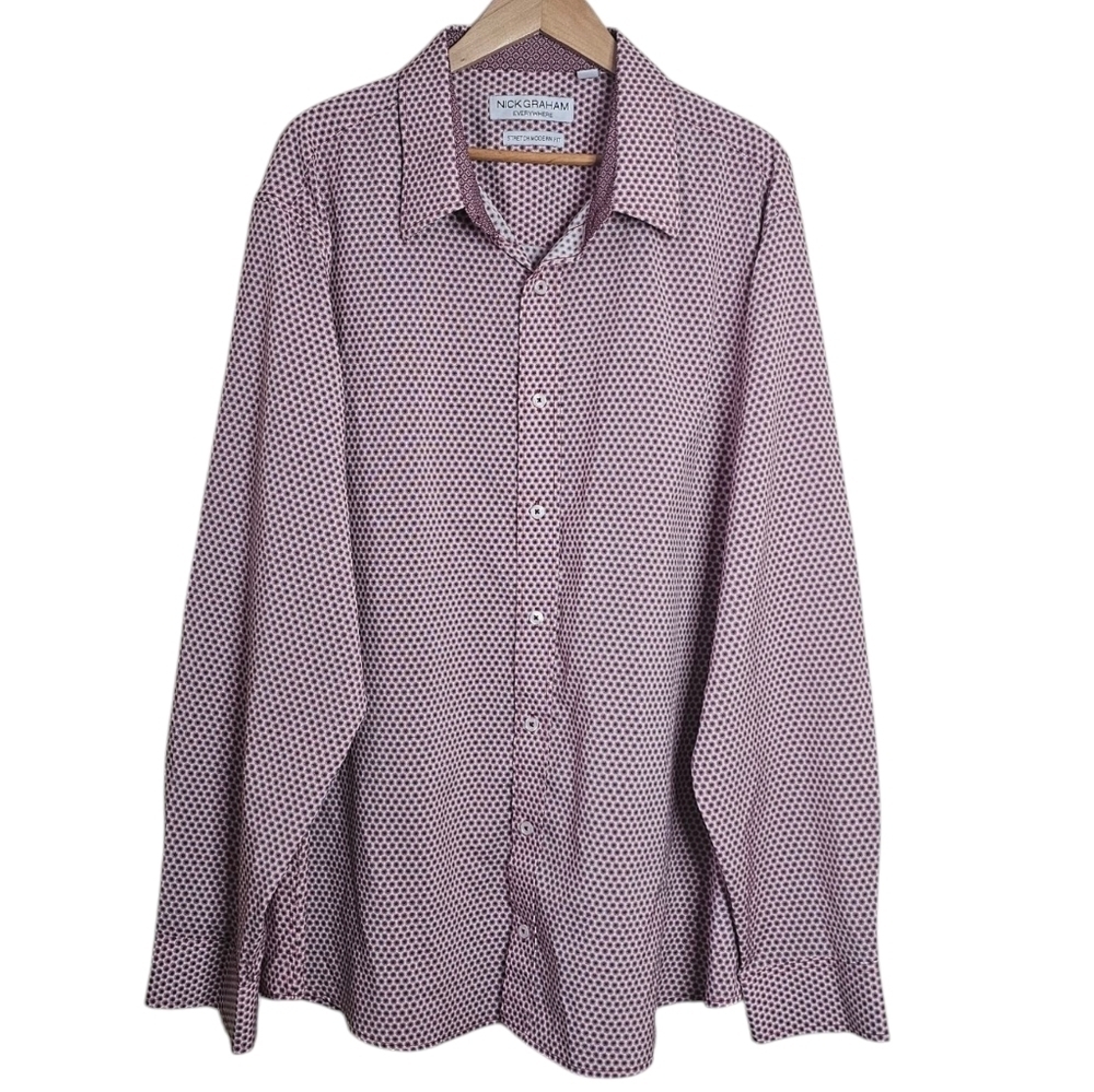 Nick Graham Pink Everywhere Stretch Modern Fit Size 2XL